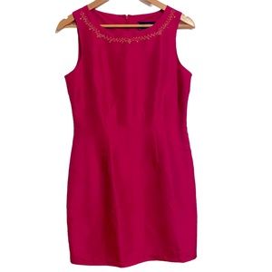 Fuchsia Pink 100% Silk  Dress